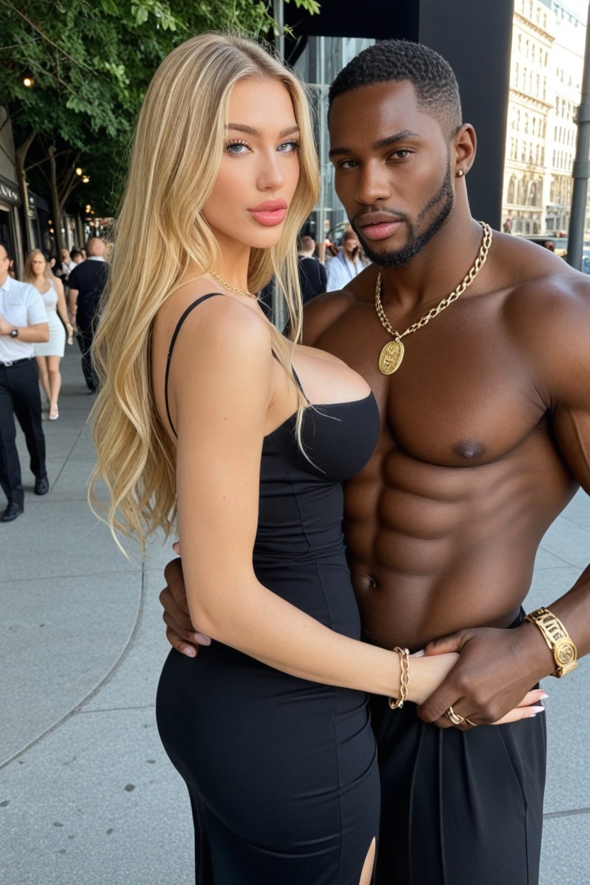 Luxury Lobby, Fake Lips, Gigantic Black Male AI Porn