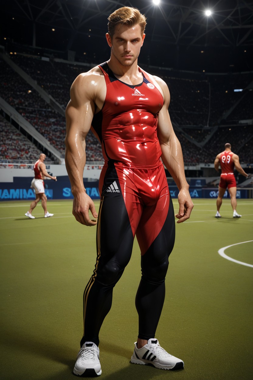 Nipples Outline, Dynamic Pose, Hard Light AI Gay Porn