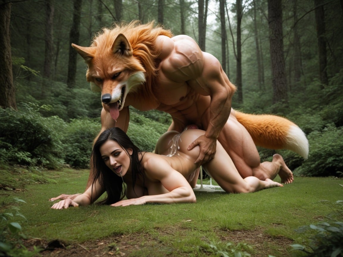 2 People, 18+, Cum Shooting From Pussy AI Porn