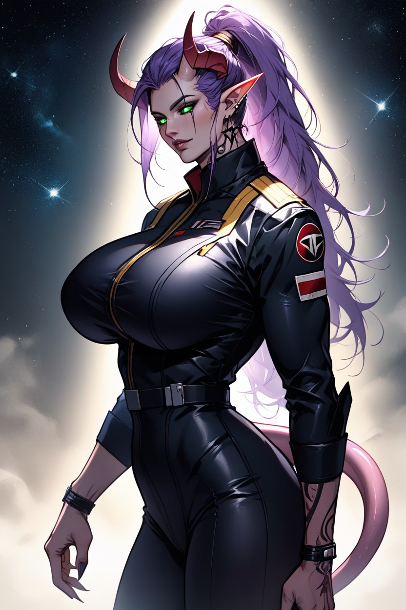 Wide Hips, Side View, Star Trek Uniform AI Porn