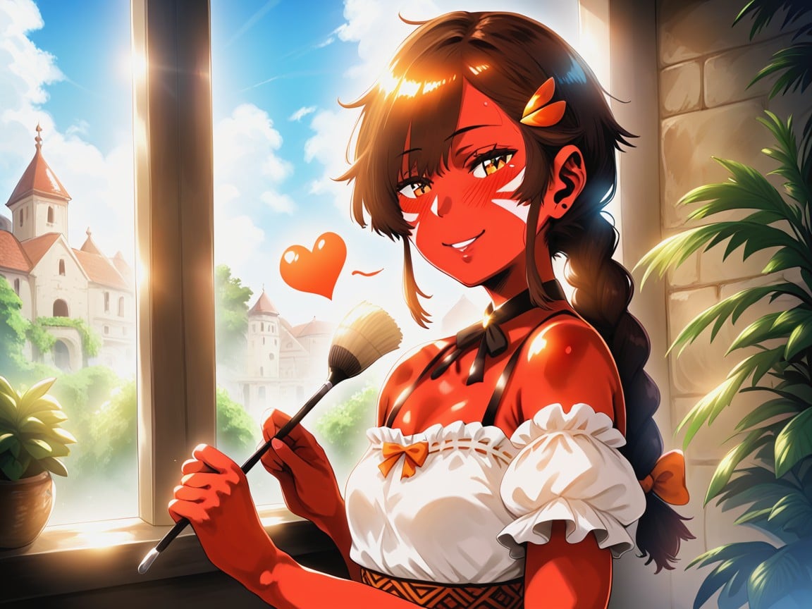 Small Breasts, Mischievous (smiling While Blushing), Snatched Waist Latina AI Porn