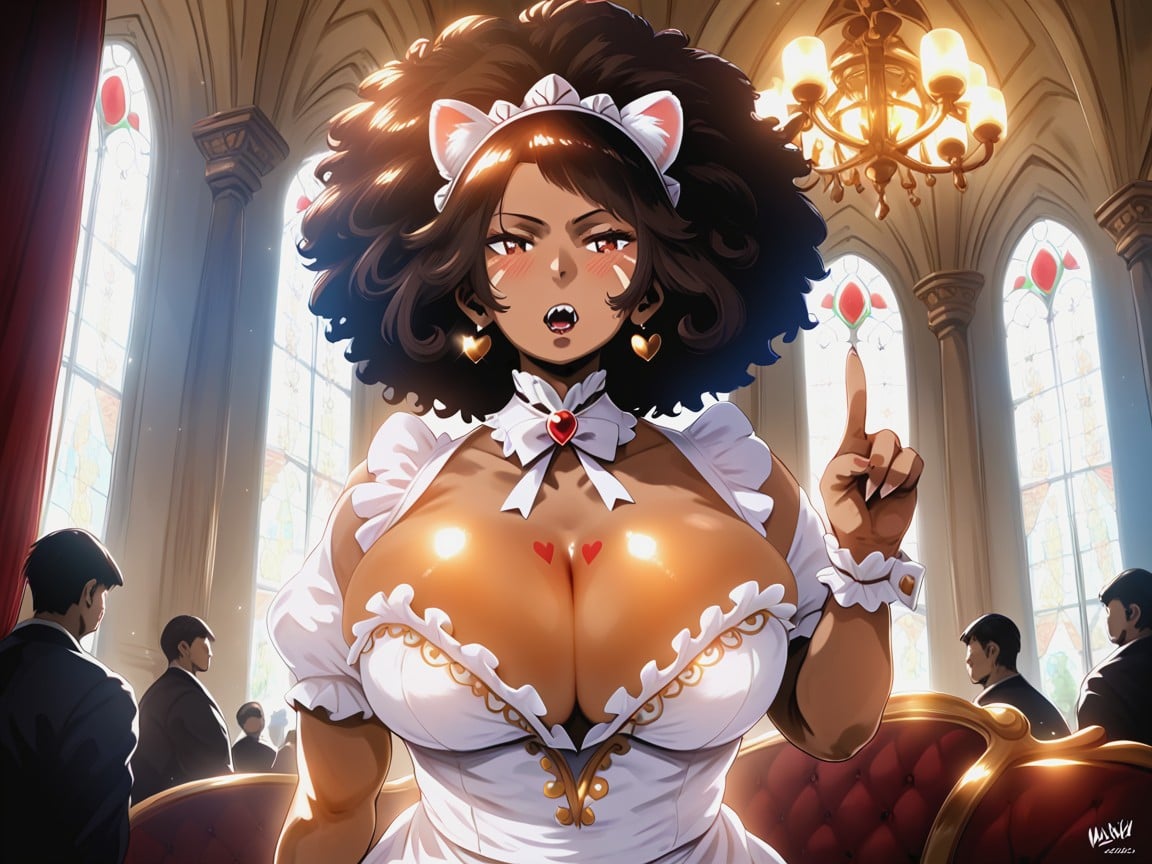 Love Hearts, Wide Long Shoulders, Nsfw Latina AI Porn
