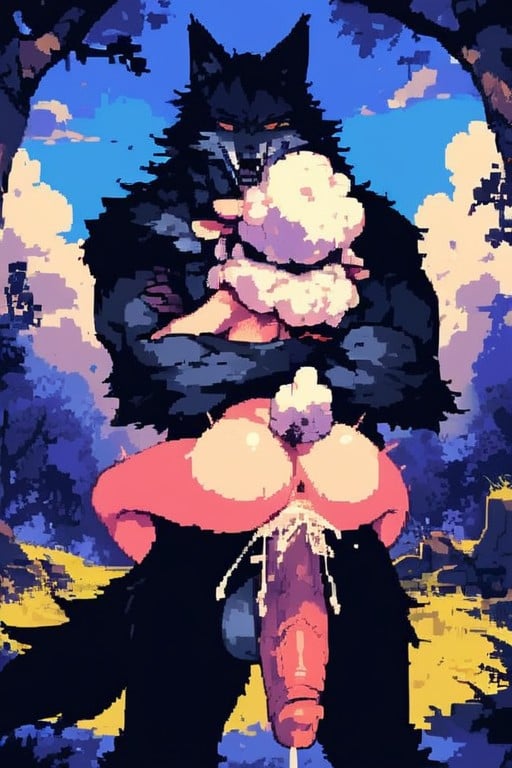 Rear View, Cumshot, Close Up Uterus Filed Furry AI Porn