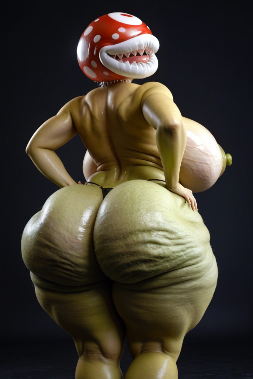 Hot Woman, Cellulite Light, Oiled Skin AI Porn