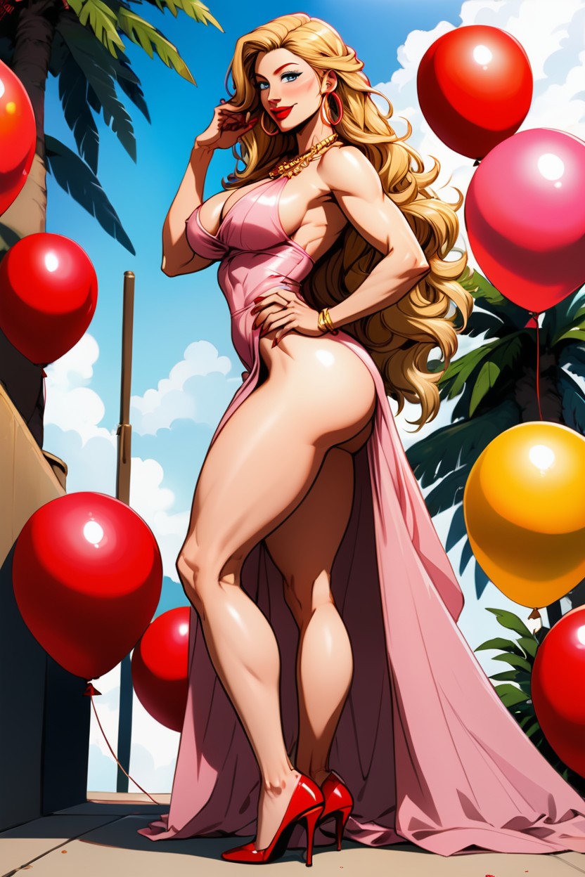 Standing, Bubble Butt, Front View Hentai AI Porn
