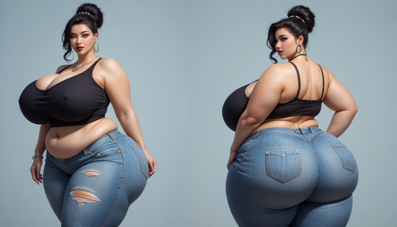 Muslos Gruesos, Most Hyper Ultra Mega Busty Woman Ever To Be Seen, Gothic Porno BBW IA
