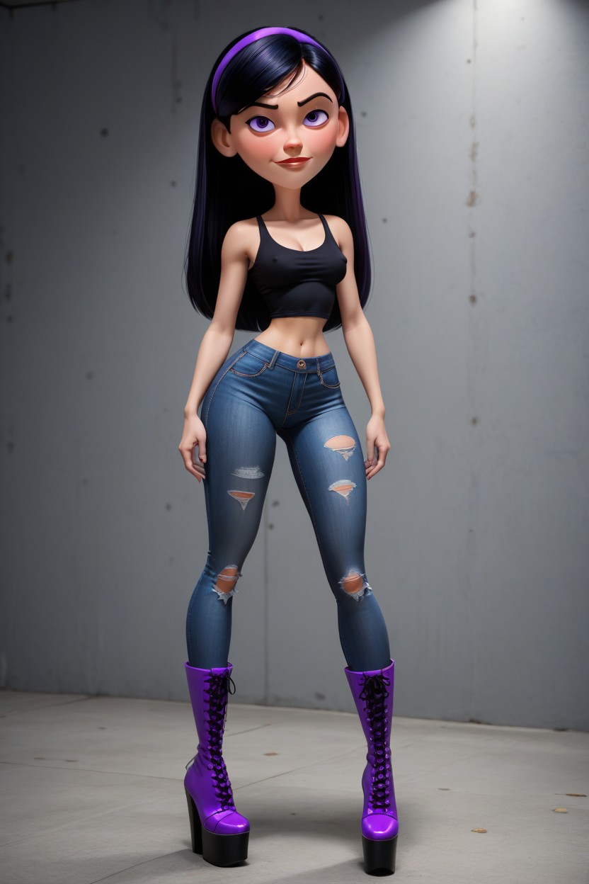 Hyper Detailed Face, Prison, Side View AI Porn