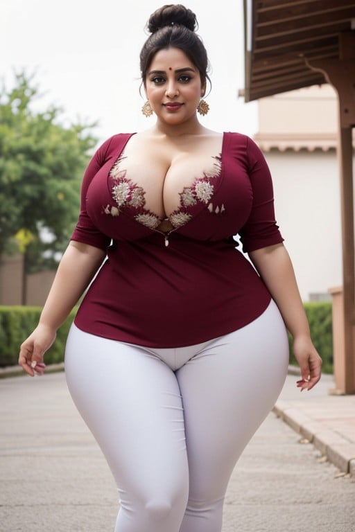 Grinning, 30+, Stilettos AI Porn