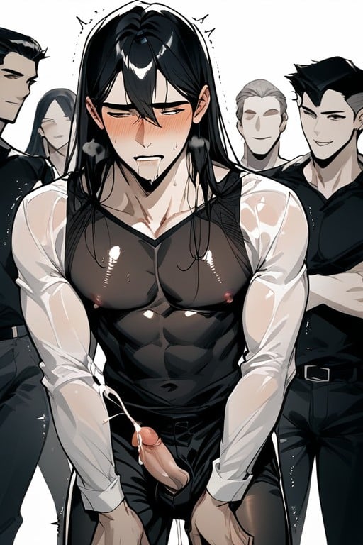 Cross Eyed, Trembling, Precum AI Gay Porn