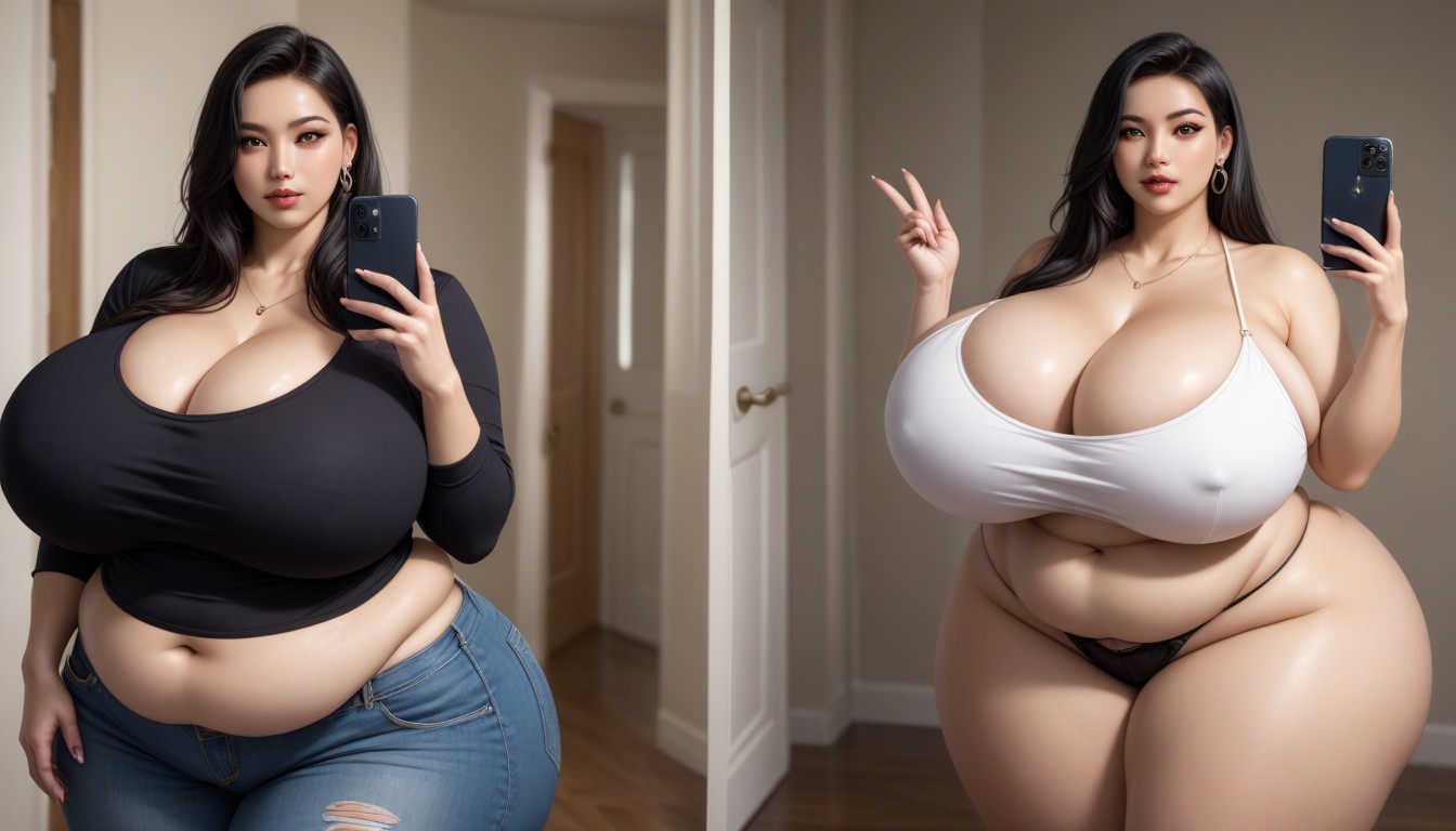 Selfie, Muslos Gruesos, Gothic Porno BBW IA