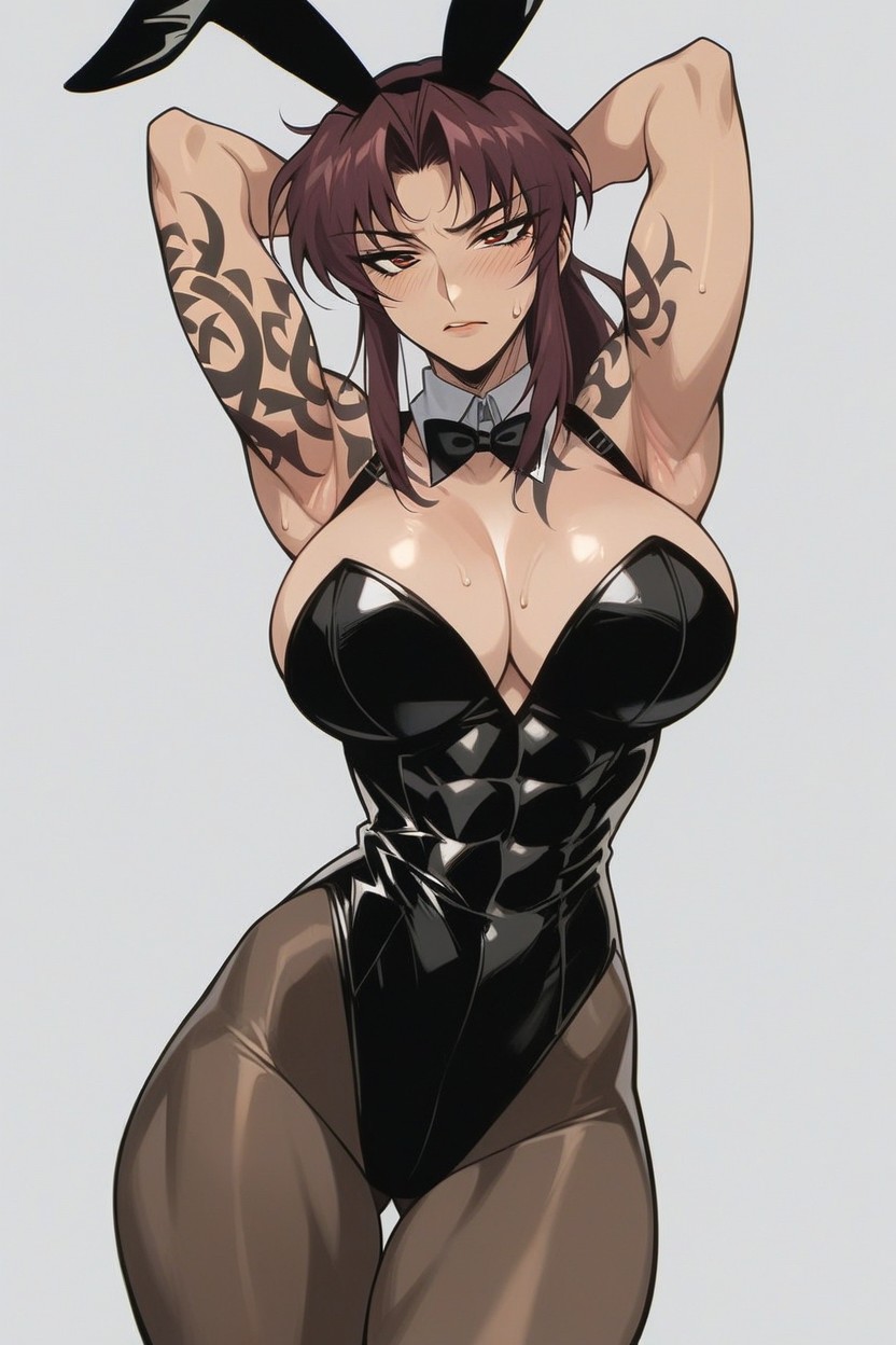Anime Style, Arms Above Head, High Resolution Hentai AI Porn