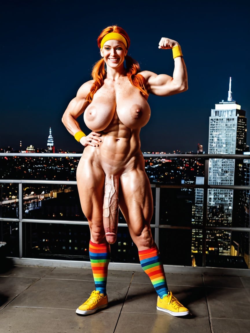 Hyper Gigantic Dick Growth, Hyper Long Cock Hitting The Sky, Cock Expansion AI Porn