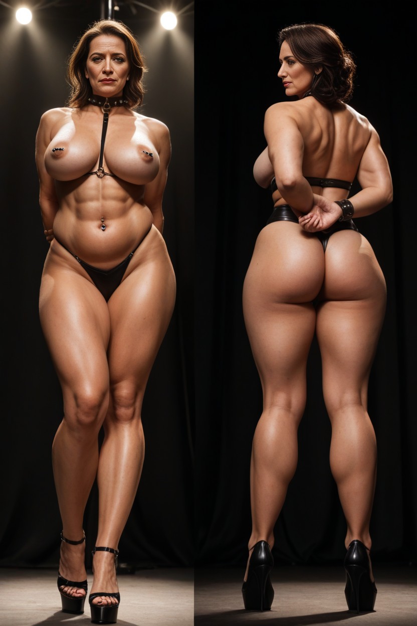Sad Face, Rear View, German MILF AI Porn