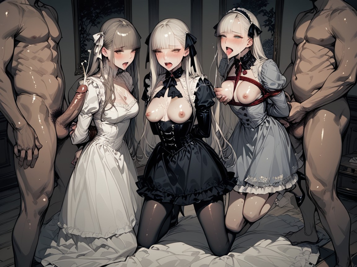 Long Eyelashes, Party Dress, Orgasm AI Porn
