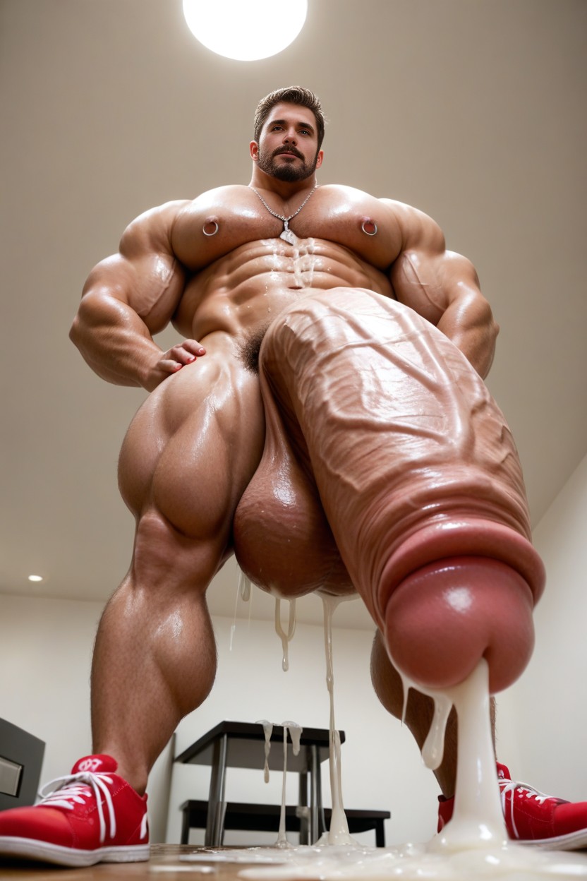 Horny, Mustache, Tall AI Gay Porn