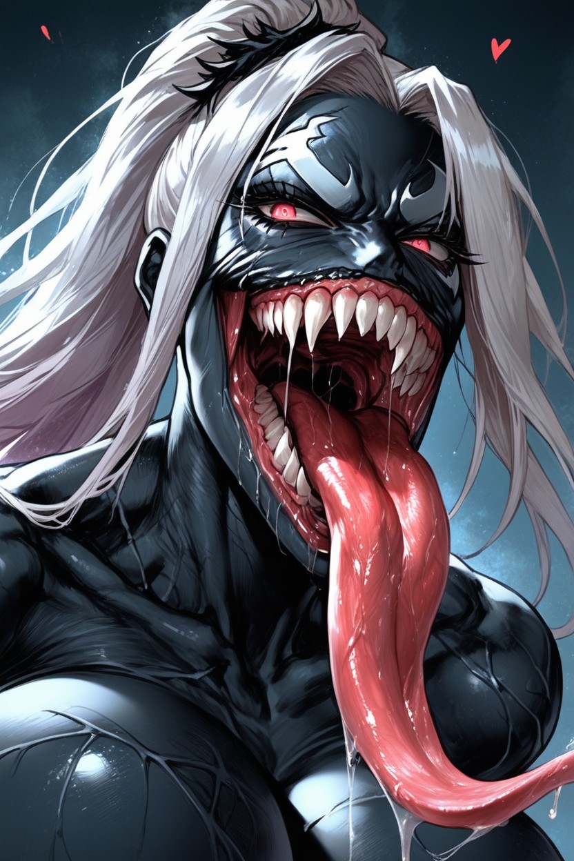 She-venom Black Skin, Gyaru, 18+ Porno IA