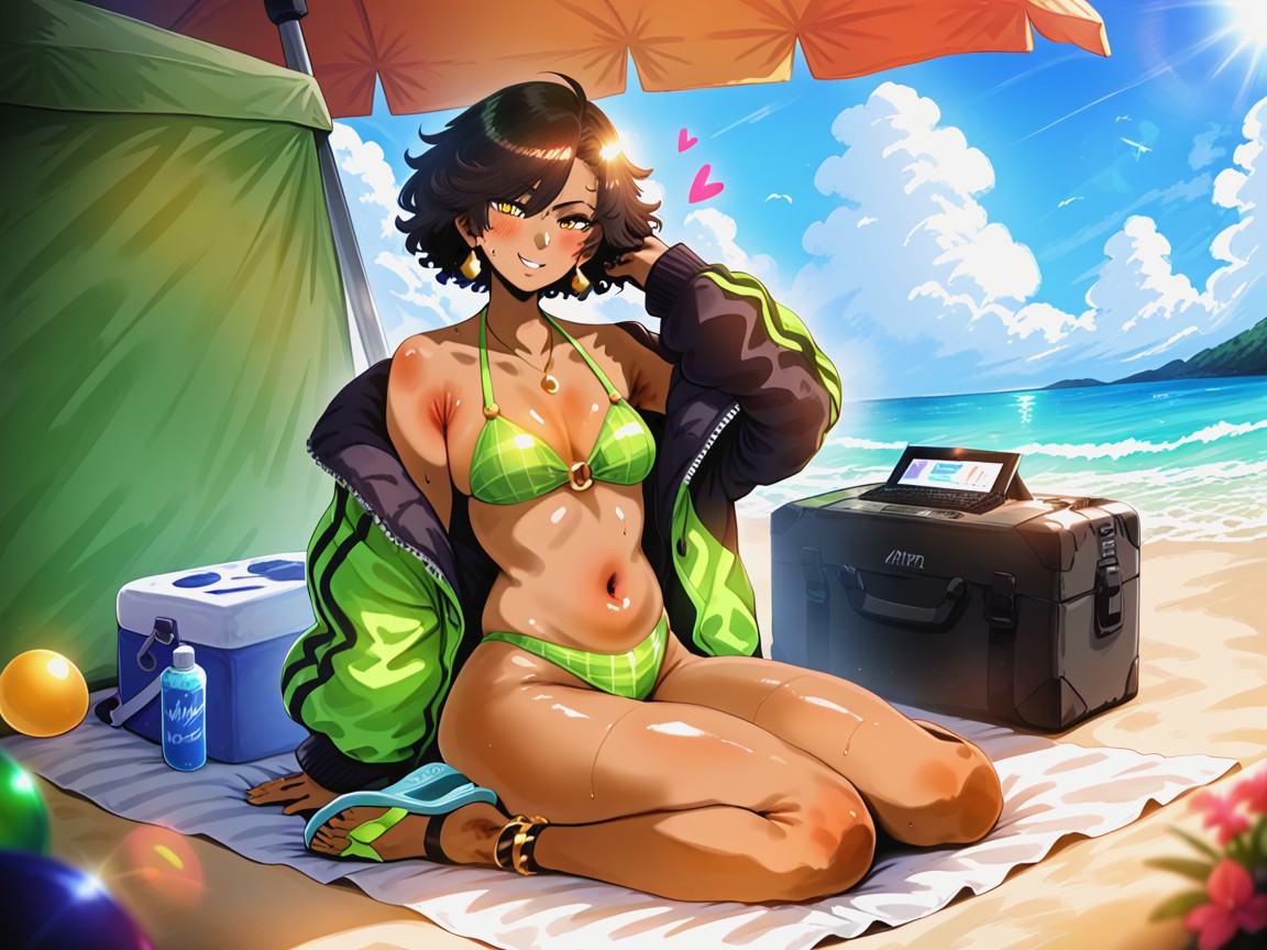 Low Torso Height, Sunny, Indoors Hentai AI Porn