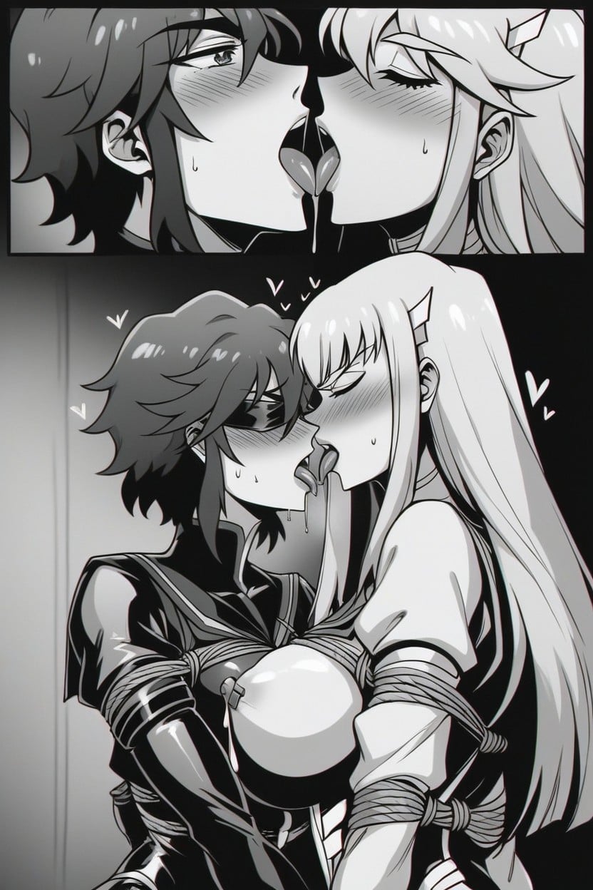 Multiple Views, Body Writing, Comic Panel Hentai AI Porn