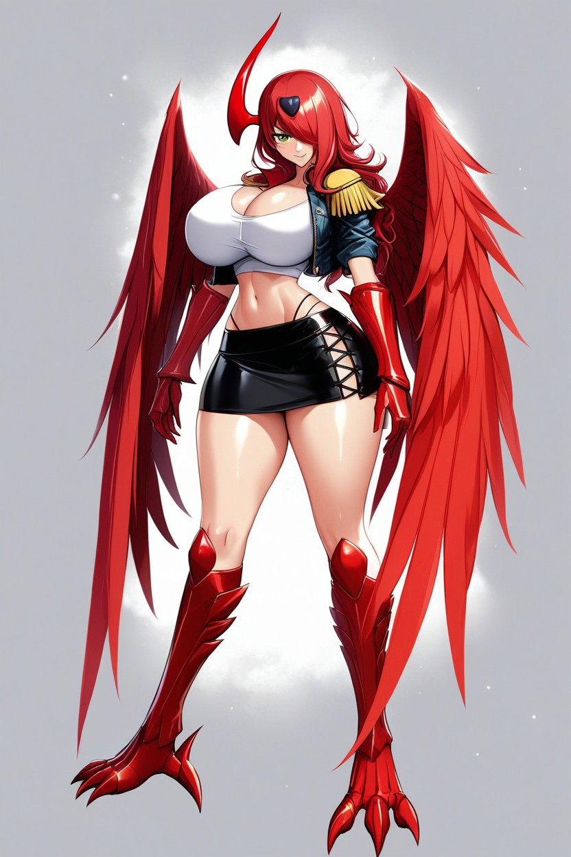 モデル, Tight Black Skirt, Model Pose ラティーナAIエロ