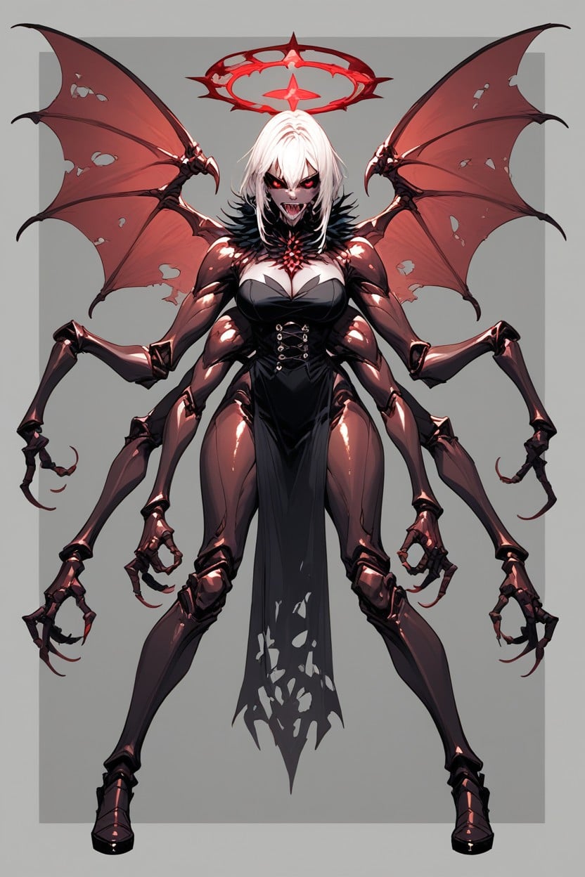 Glowing Halo Of Diamonds Above The Head, Sex Doggy Style, Chitin Arms Hentai AI Porn