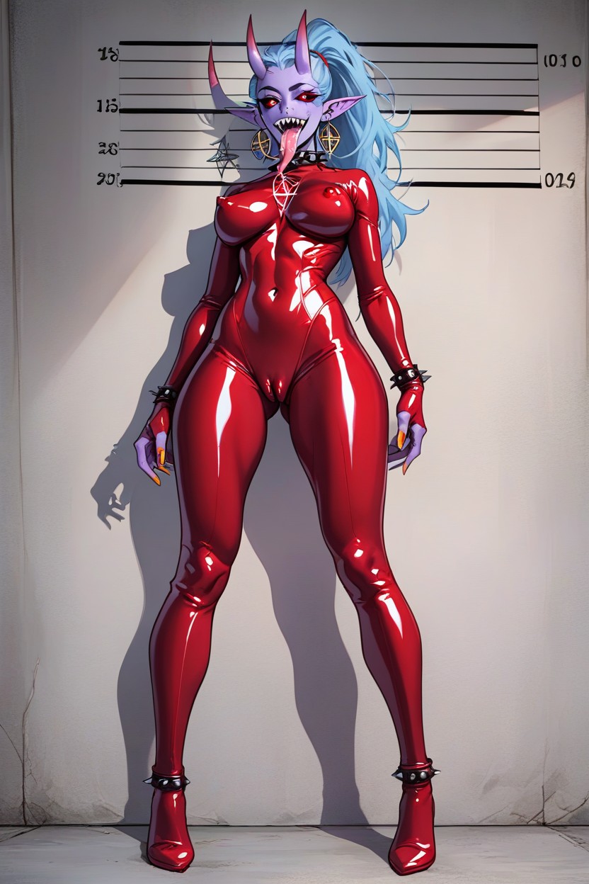 Sharp Shark Teeth, Full Body, Front View Hentai AI Porn