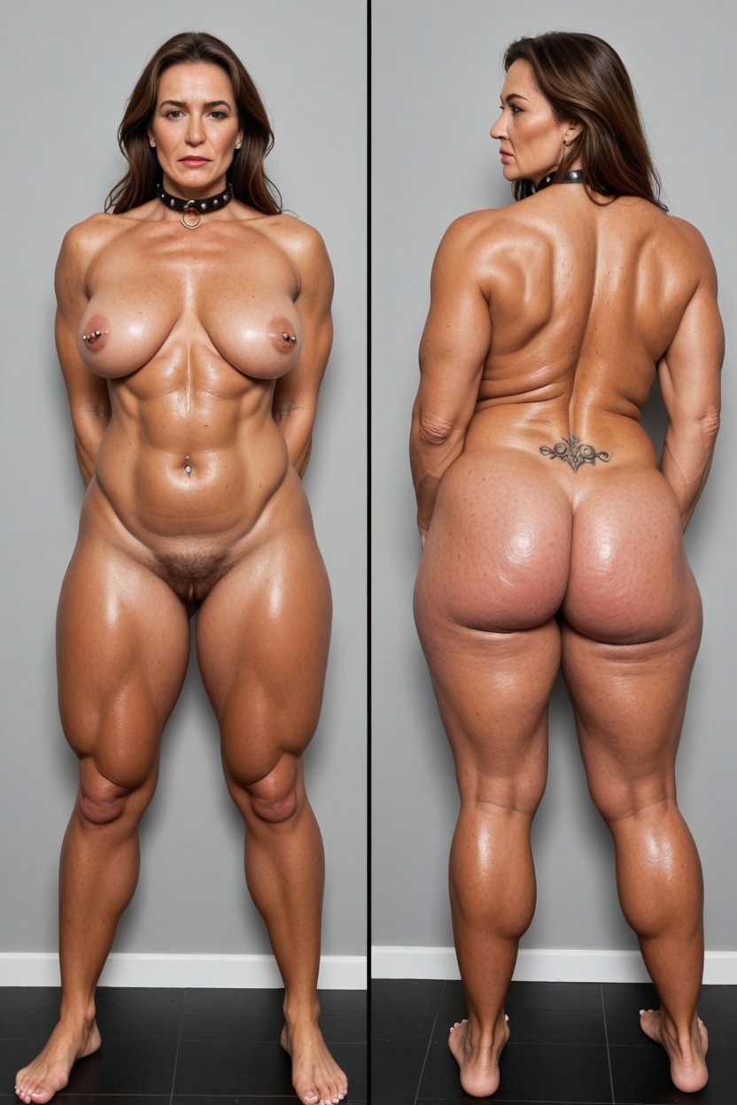 Tattoo, Standing, Full Body MILF AI Porn