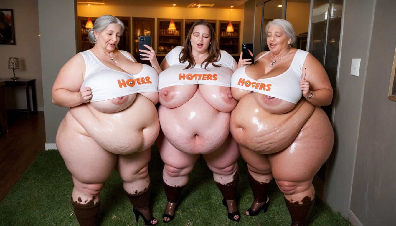 So Morbidly Obese Shes Immobilized, Plump And Jiggly Obese Hupig, Pigpen BBW AI Porn