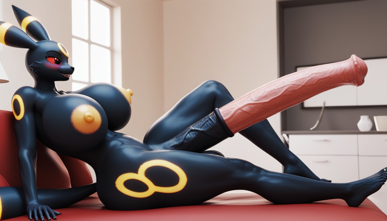 Full Body, Tall, Yellow Nipples Furry AI Porn