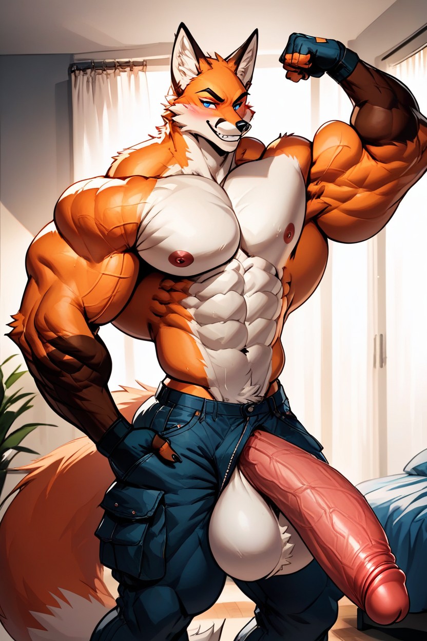 Gigantic Arms Bigger From Body, 18+, Hyper Muscle Furry AI Porn
