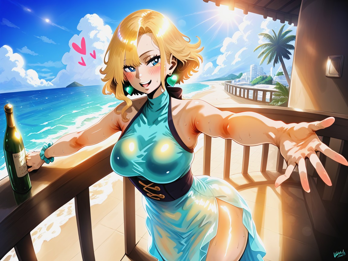 Rounded Ass, Skinny, Blue Eyes Hentai AI Porn