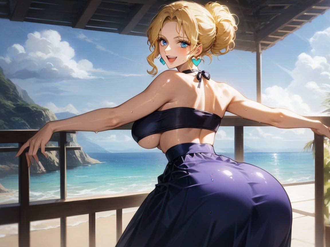 Tight Round Ass, Pixie Cut, Ultra Detailed AI Porn