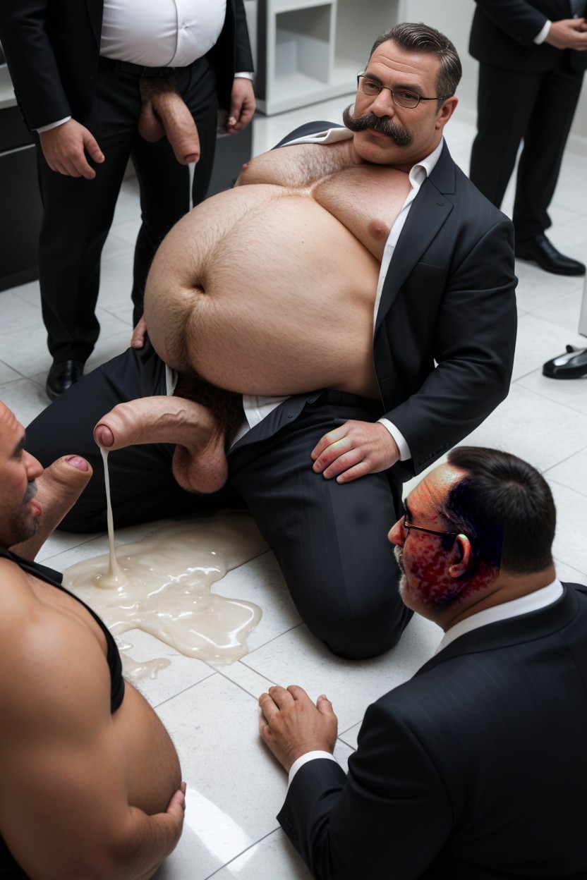 Italian, Foreskin In Pool Of Cum On Floor, Wearing Office Suits AI同性恋黄片