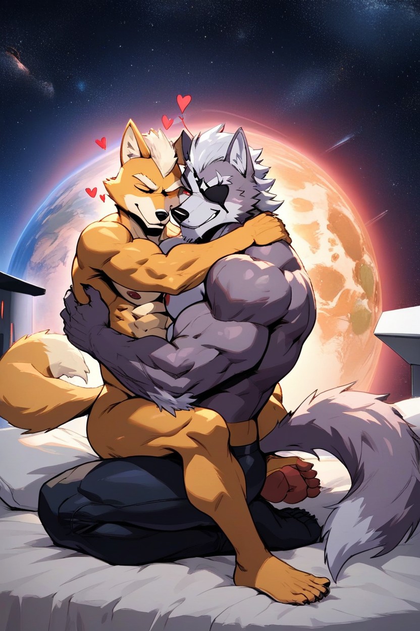 18+, Tight Hug, Spaceship Furry AI Porn