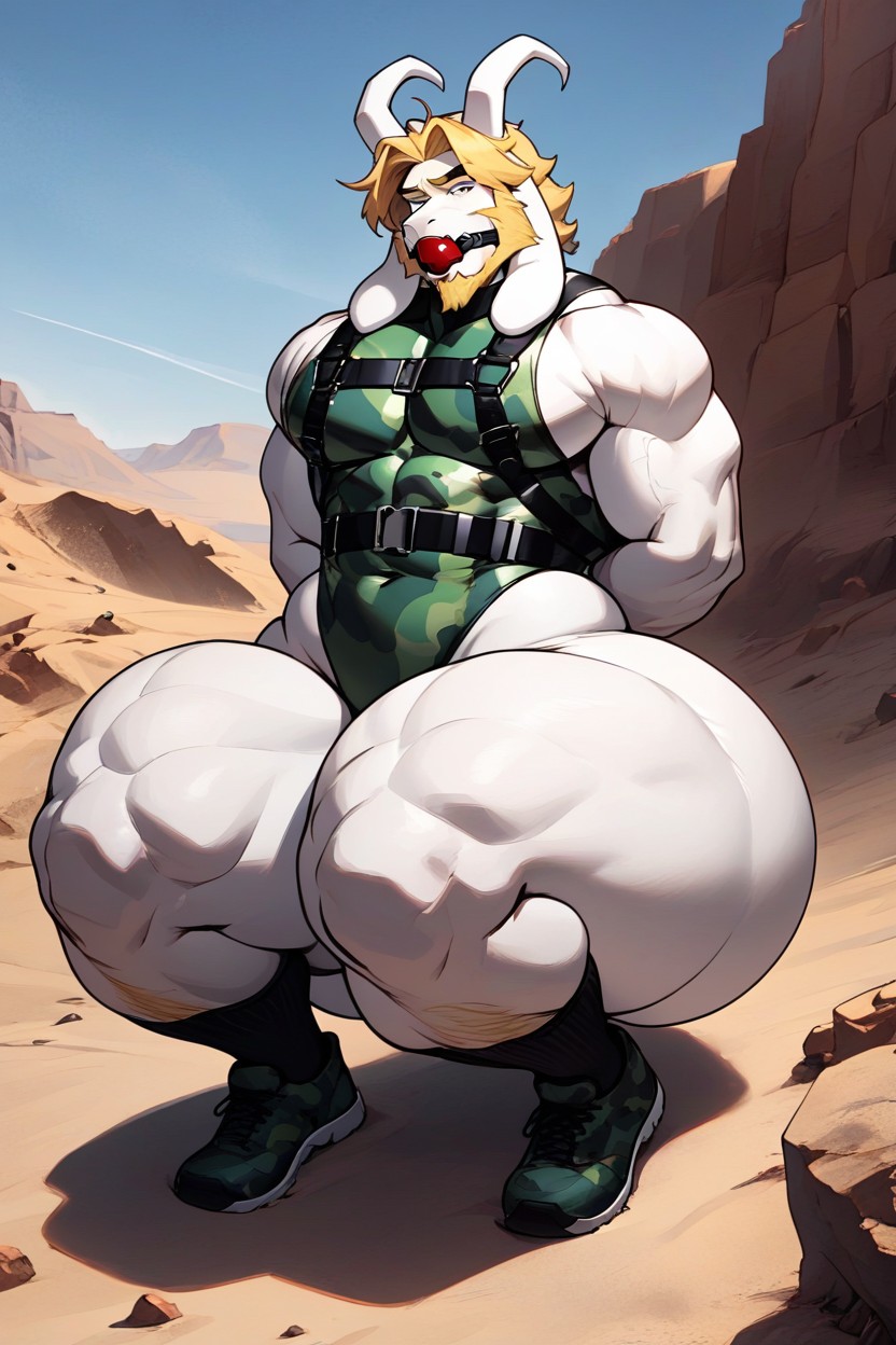 18+, Wide Hips, Furry AI Gay Porn