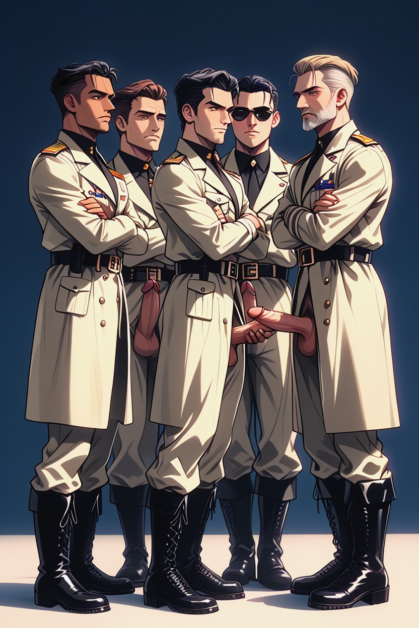 Fit, Harem, Noir AI Gay Porn