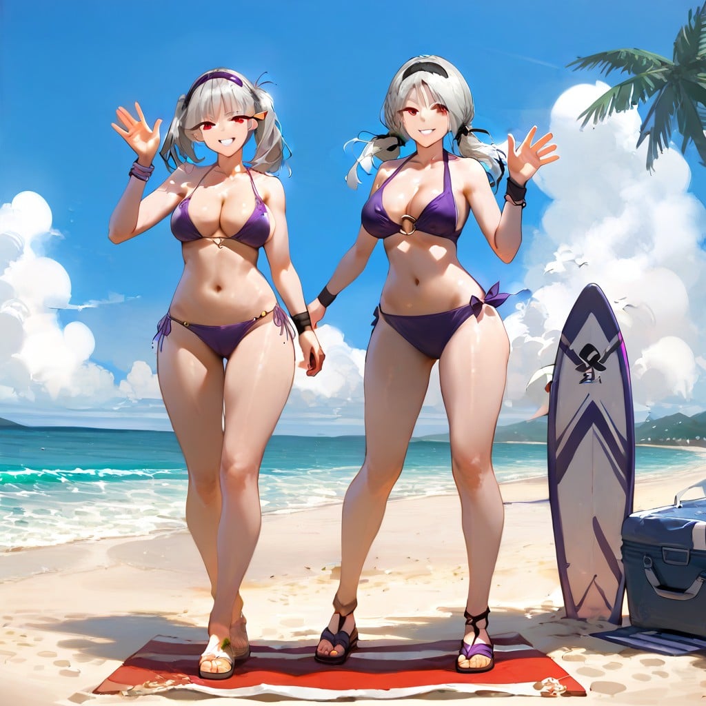 Footwear Removed, Smile, Walking Hentai AI Porn