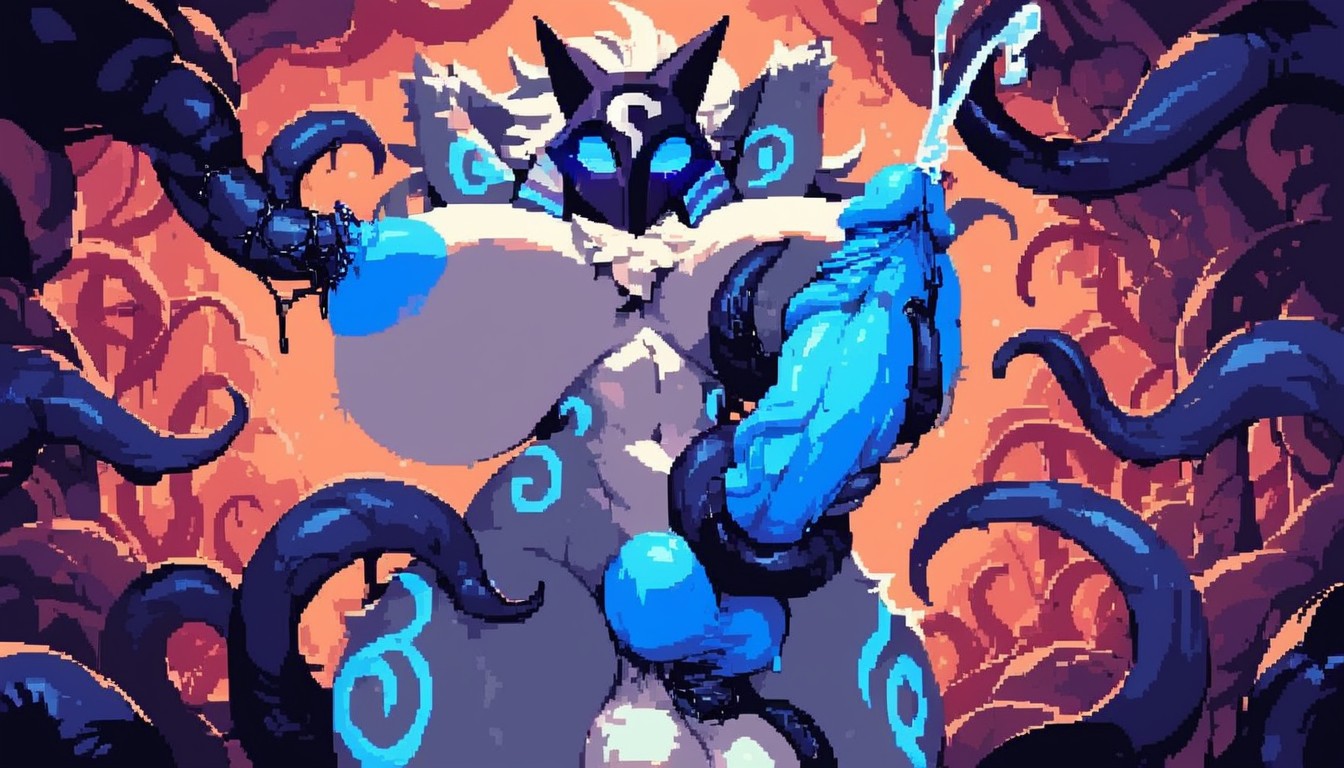 Multiple Tentacles In Anal, Futanari Kindred, Breast Expansion Furry AI Porn