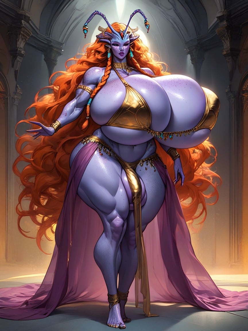 Hyper Bimbo, Extremely Muscular, Hyper Detailed Shemale AI Porn