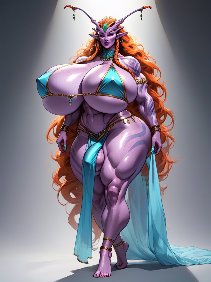 Freckles, Alien Planet, Colossal Breast Shemale AI Porn