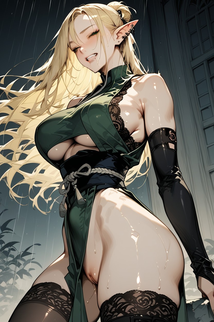 Side Exposed, Extremely Wide Penis, Style Standing Doggy Hentai AI Porn
