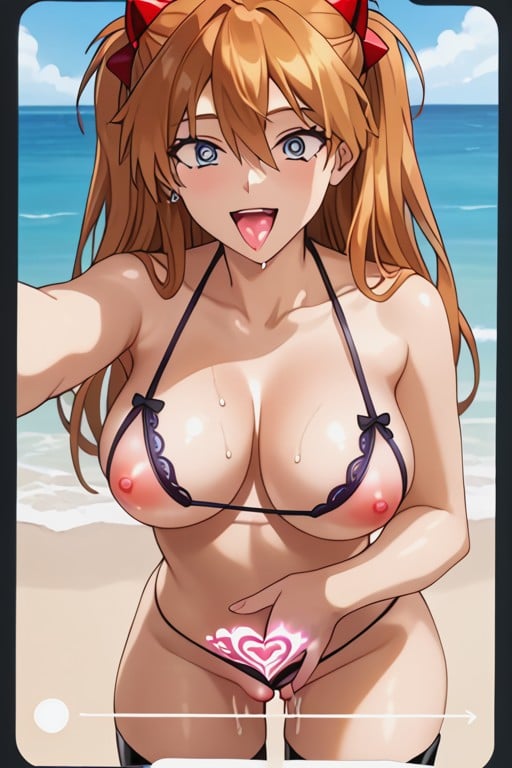 Female Masturbation, Cute, Sweat Hentai AI Porn