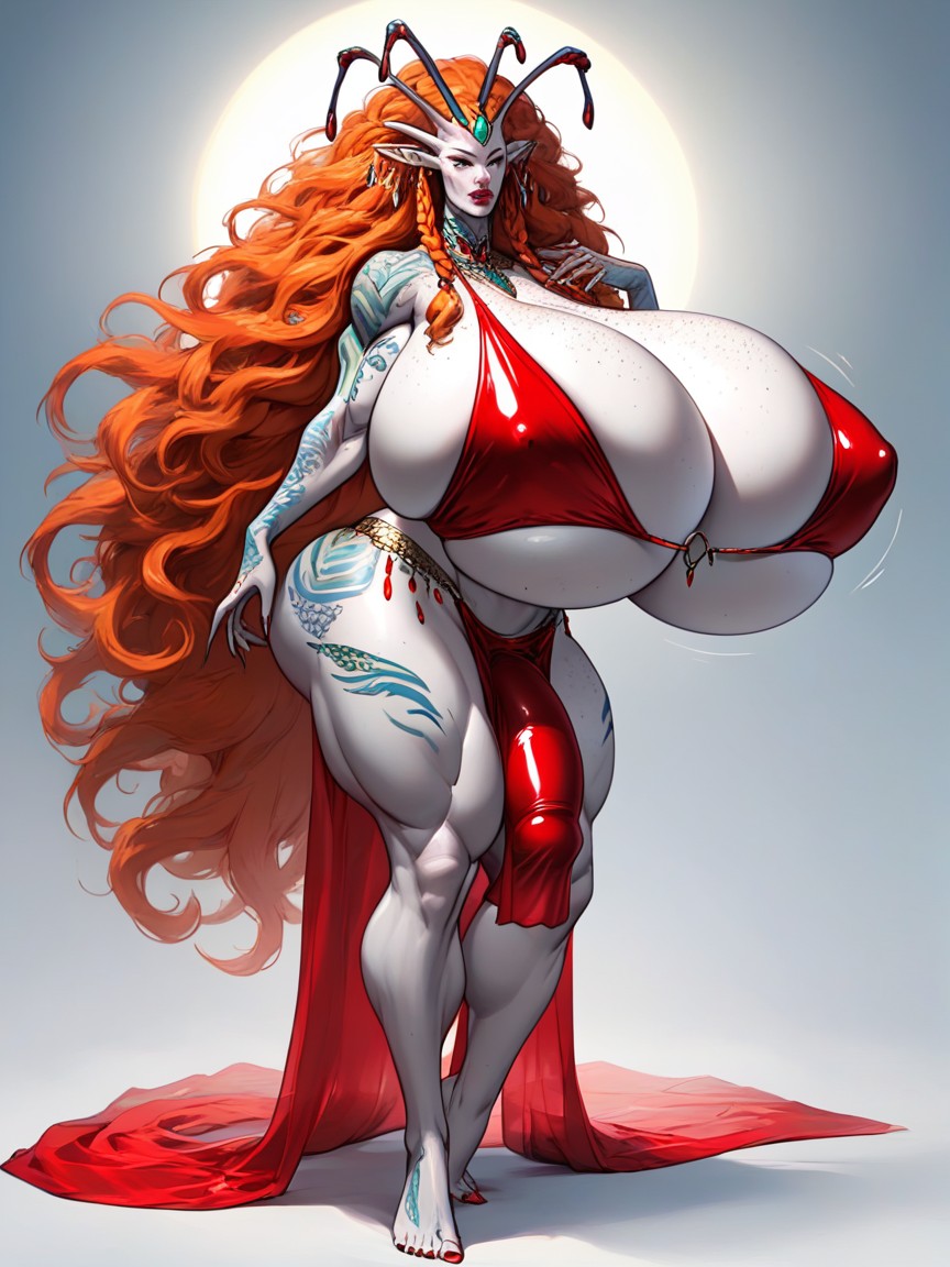Colossal Breast, Alien Feet, Alien Planet Shemale AI Porn