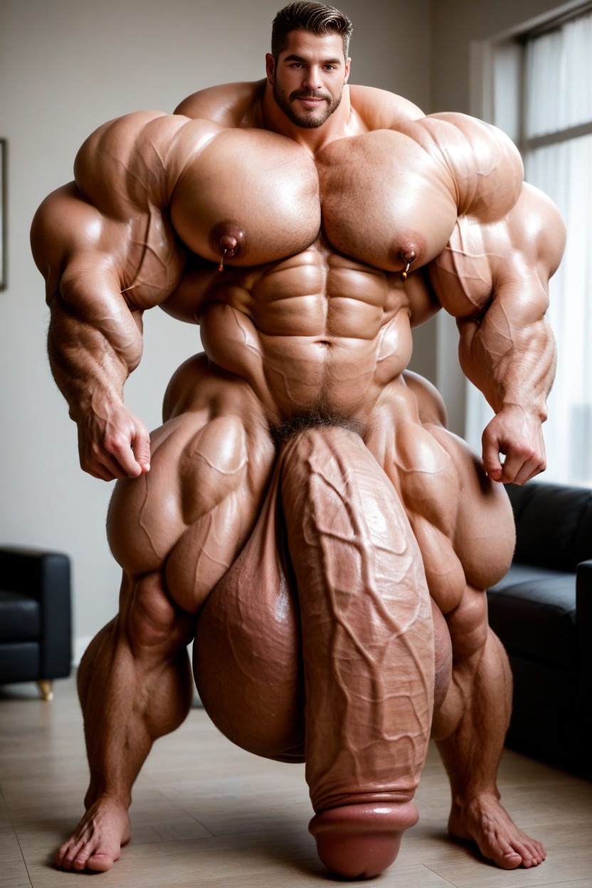 Body Hair, African, Big Balls AI Gay Porn