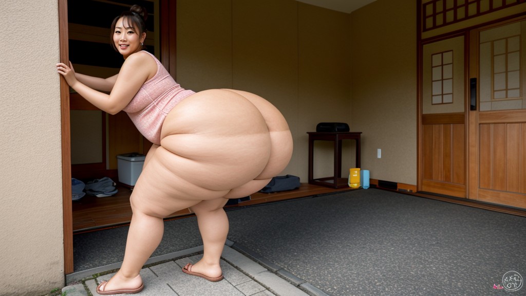 Chinese Women, Bimbo, Hyper Bubble Butt AI Porn