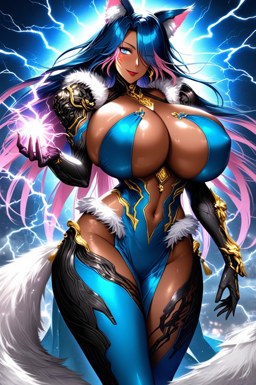 Thigh High Stocking, Motto Haramase Honoo No Oppai Isekai Chou Ero Succubus Gakuen, Exposed Waist Hentai AI Porn