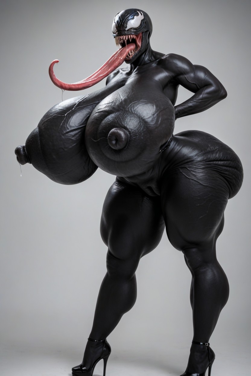 Ass Bigger Than Torso, Fat Pussy, Puffy Swollen Labia AI Porn