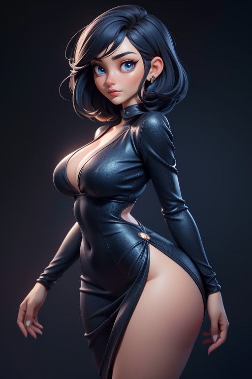 Blue Eyes, Bbw, Perfect Body Hentai AI Porn