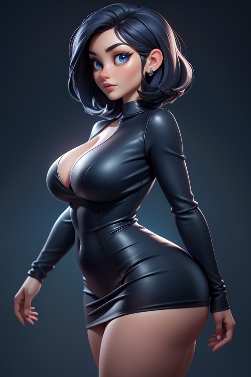 Side View, Sexy Stance, Side View Of Massive Ass Hentai AI Porn
