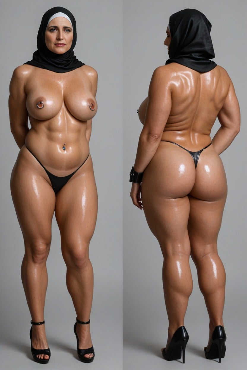 Medium Breast, Rear View, Full Body View MILF AI Porn