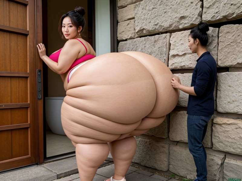 Ssbbw, Cc Fake Breasts, Extreme Hyper Ass AIポルノ